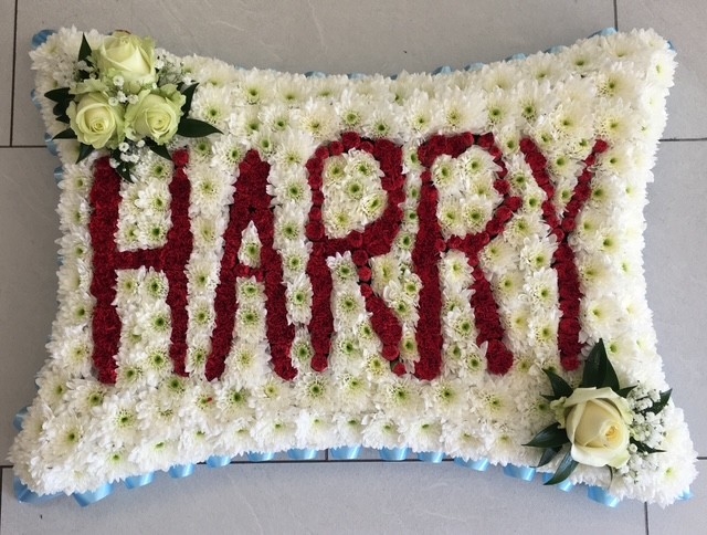 5 Letter Name Pillow Funeral Tribute