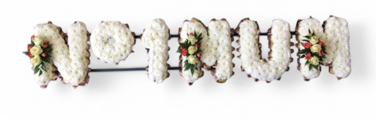 Gold & White No 1 Mum Funeral Tribute