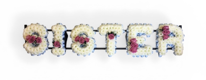 Pink & Blue Sister Funeral Frame