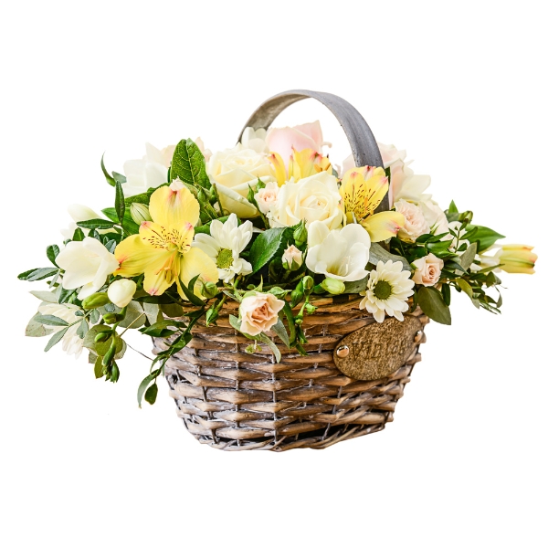 Pastels Basket Arrangement
