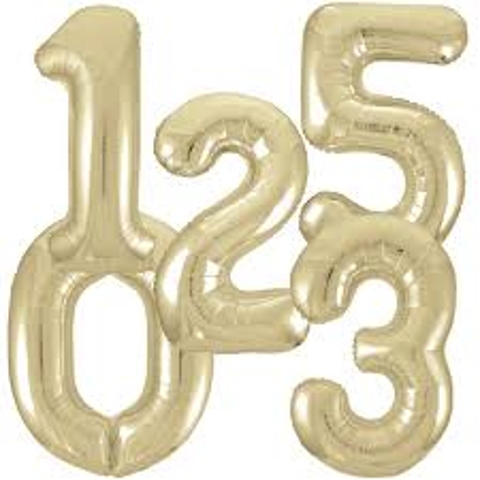 Giant Number Balloons