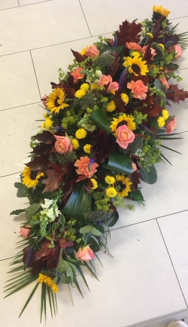 Autumn Coffin Spray