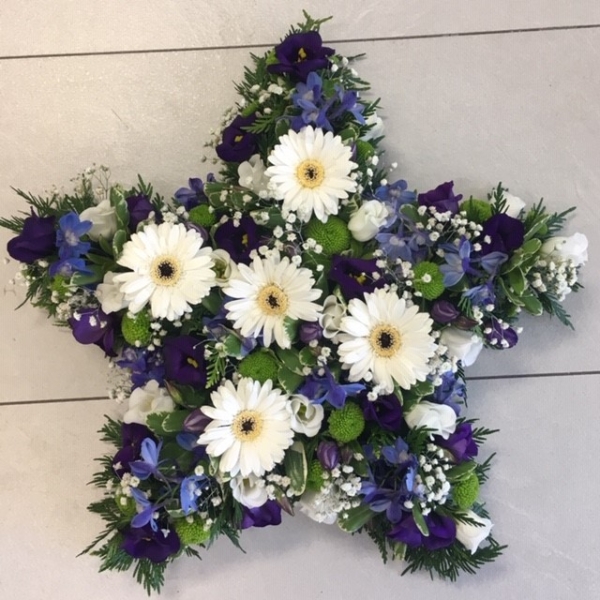 Blue Loose Star Funeral Tribute