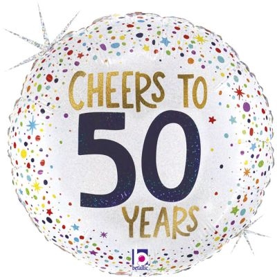 Cheers To 50 Helium Balloon