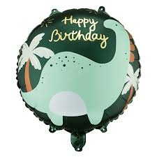 Happy Birthday Dinosaur Long Neck Helium Balloon