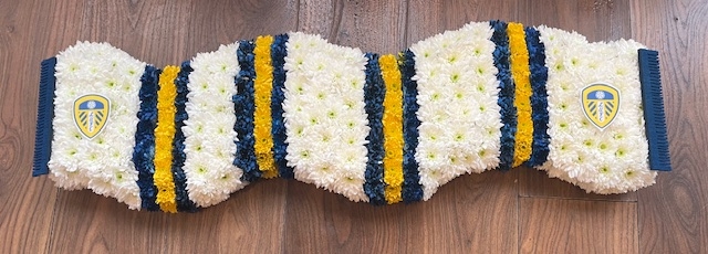 Leeds United Football Scarf Funeral Tribute