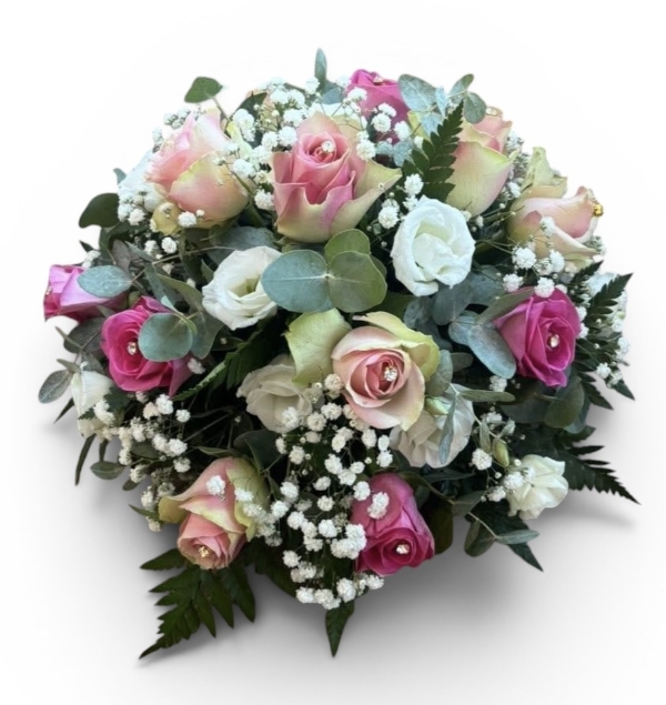 Roses & Diamonds Posy Funeral Tribute