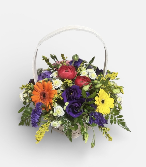 Vibrant Basket Arrangement