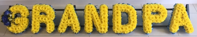 Yellow Grandpa Funeral Tribute