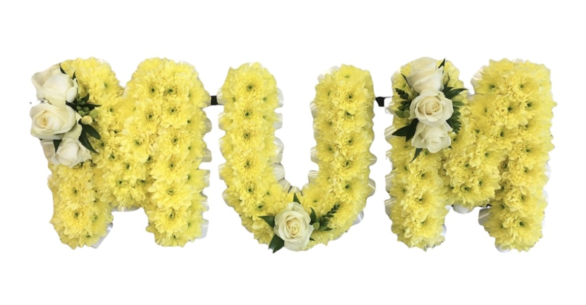 Yellow Mum Funeral Tribute