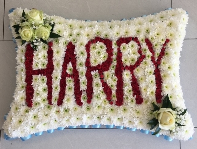 5 Letter Name Pillow Funeral Tribute