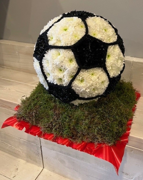 3D Football Funeral Tribute
