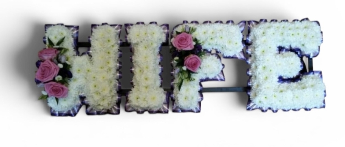 Pink & Purple Wife Funeral Tribute