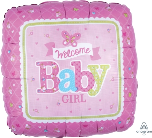 Welcome Baby Girl Butterfly