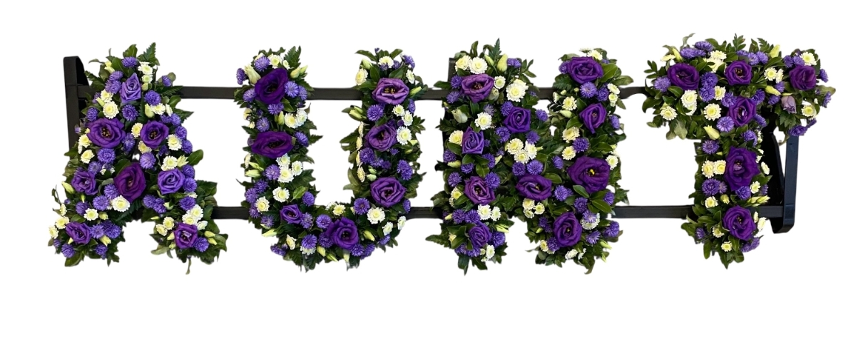 Aunt Loose Purple Funeral Tribute