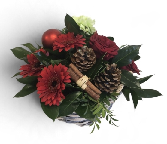 Christmas Spirit Basket Arrangement