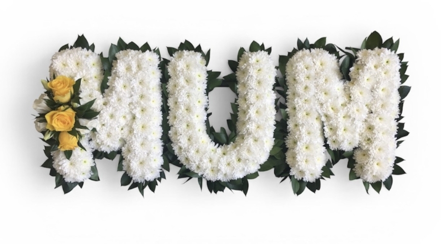 Mum Foliage Funeral Tribute