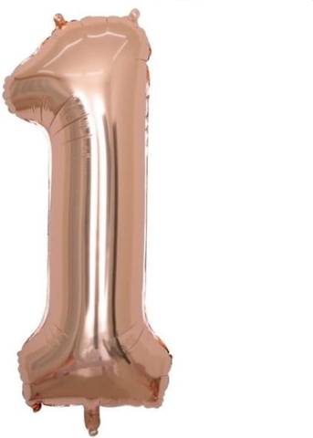 Rose Gold Number Shaped Helium Balloon