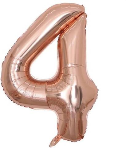 Rose Gold Number Shaped Helium Balloon