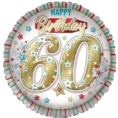 60th Birthday Helium Balloon