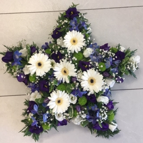 Blue Loose Star Funeral Tribute