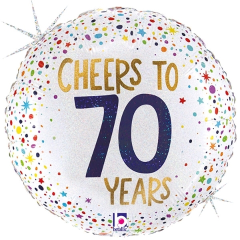 Cheers To 70 Helium Balloon