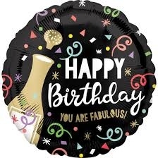 Happy Birthday You Are Fabulous Helium Balloon