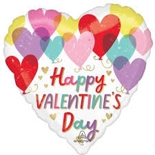 Happy Valentines Colour Balloon