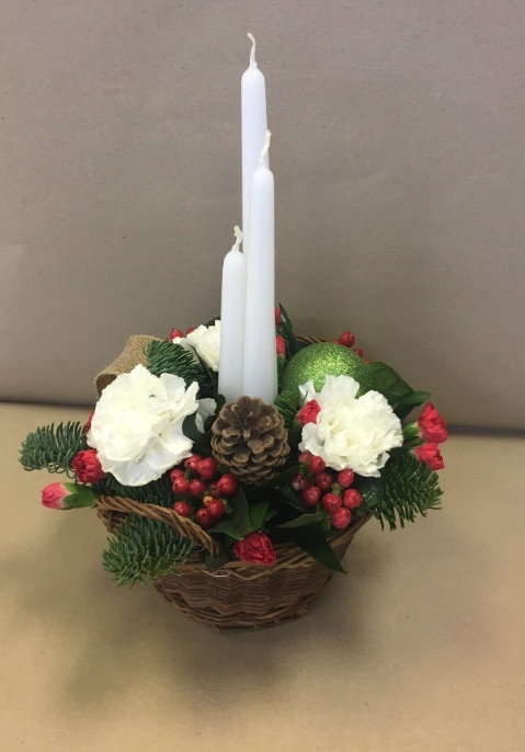 Joy To The World Candle Arrangement