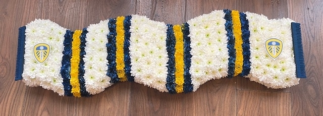 Leeds United Football Scarf Funeral Tribute