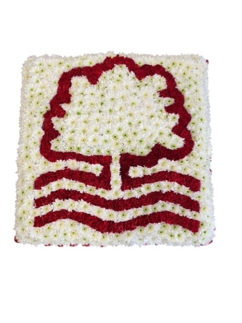 Nottingham Forest Emblem Funeral Tribute