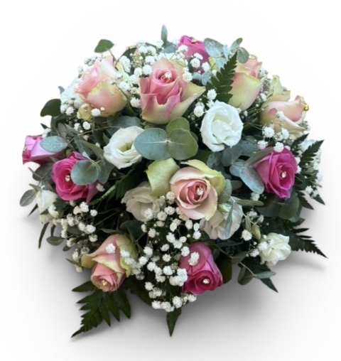Roses & Diamonds Posy Funeral Tribute