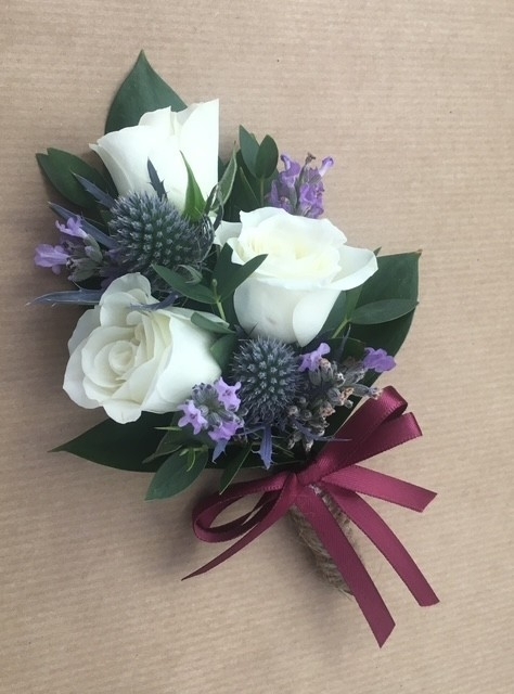 Thistle & Lavender Corsage