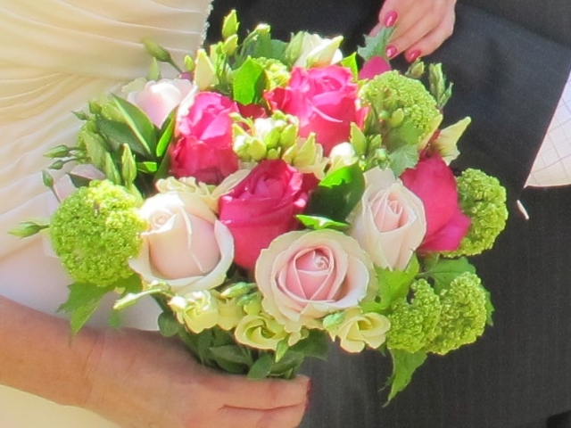 Vivid Green & Cerise Bouquet