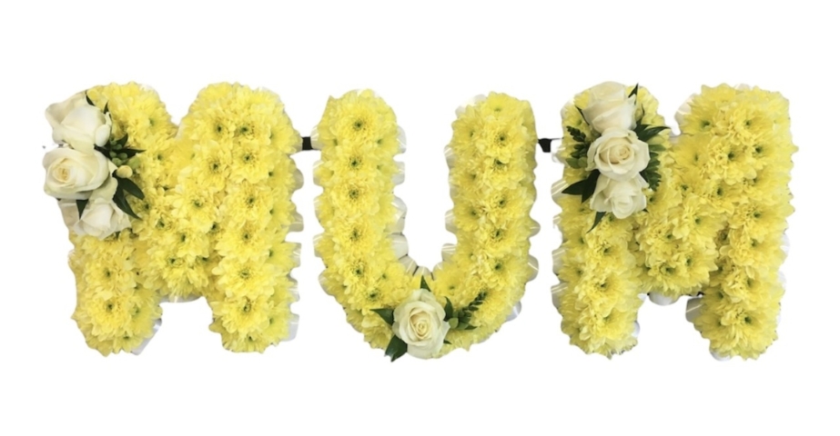Yellow Mum Funeral Tribute